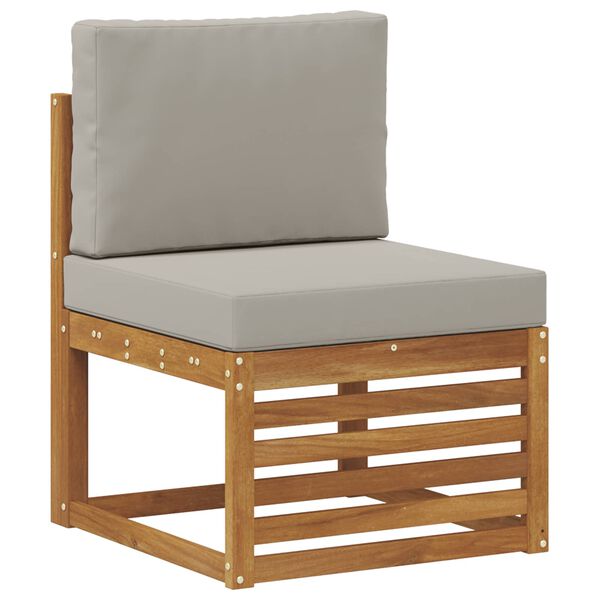 vidaXL Ensembles de canap&eacute;s avec coussin 6 pcs Gris Naturel et Clair