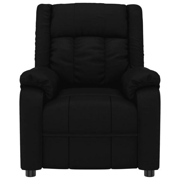 vidaXL Fauteuil de massage Noir Similicuir