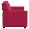 vidaXL Canapé à 2 places Rouge bordeaux 120 cm Velours