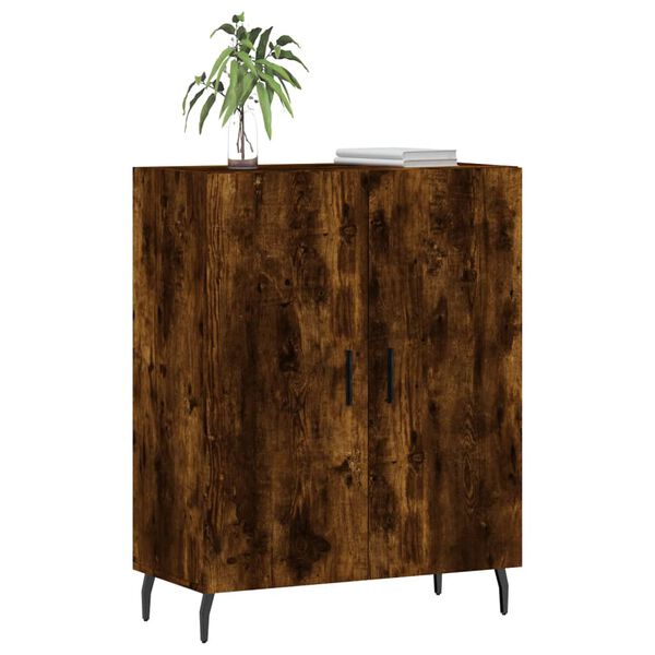vidaXL Buffet ch&ecirc;ne fum&eacute; 69,5x34x90 cm bois d'ing&eacute;nierie