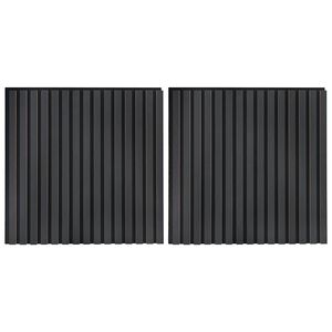 vidaXL Panneaux muraux acoustiques 2pcs lattes 60,5x60cm placage ch&ecirc;ne