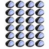 vidaXL Lampes solaires murales &agrave; LED d'ext&eacute;rieur 24 pcs Rond Noir