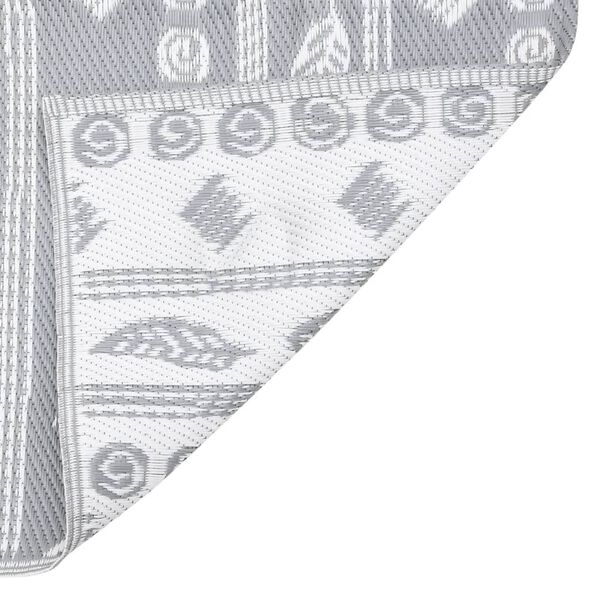 vidaXL Tapis d'ext&eacute;rieur ARAKIL Gris 120x180 cm PP