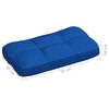 vidaXL Coussins de canap&eacute; palette lot de 7 Bleu royal