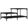 vidaXL Table basse noir 100x50,5x45 cm bois d'ing&eacute;nierie