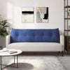 vidaXL Coussin de Dos Bleu police 160 x 24 x 50 cm Velours