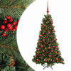 vidaXL Sapin de No&euml;l artificiel avec boules 150 cm 150 LED Blanc chaud