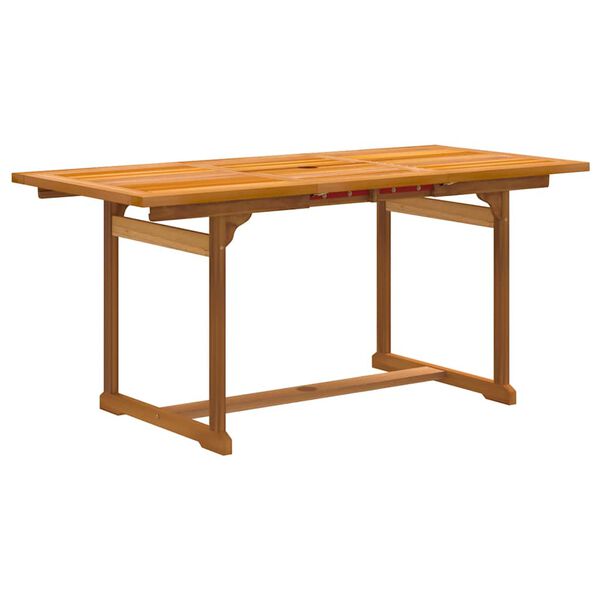 vidaXL Ensemble &agrave; manger de jardin 5pcs bois d'acacia solide textil&egrave;ne