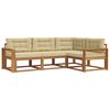 vidaXL Ensemble de canap&eacute;s d'ext&eacute;rieur 4 pc Naturel et Beige