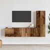 vidaXL Meubles TV muraux 3 pcs vieux bois bois d'ingénierie