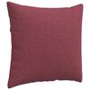 vidaXL Coussins de canapé 2 pcs Bordeaux 50 x 50 cm tissu