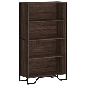 vidaXL Biblioth&egrave;que ch&ecirc;ne marron 80x31x137,5 cm bois d'ing&eacute;nierie