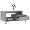 vidaXL Table basse Sonoma gris 90x49x45 cm Bois d'ing&eacute;nierie