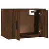 vidaXL Meubles TV muraux 3 pcs ch&ecirc;ne marron 57x34,5x40 cm