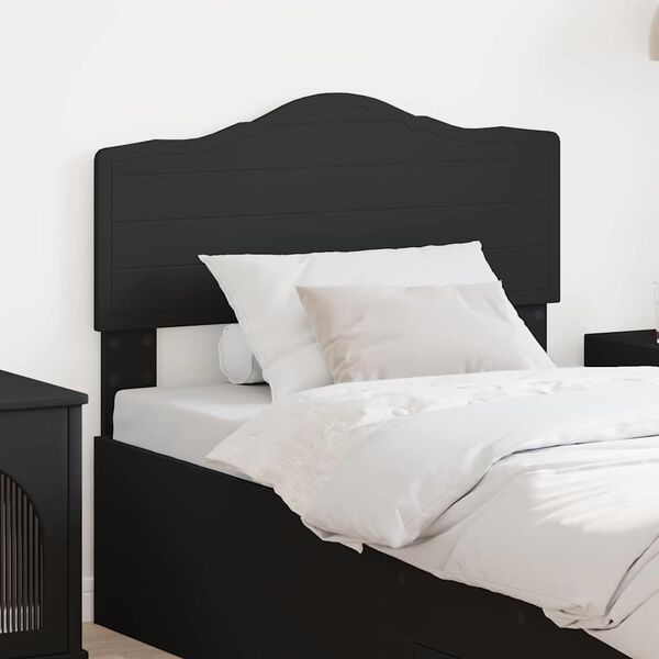 vidaXL T&ecirc;te de lit avec t&ecirc;te de lit Ch&ecirc;ne noir 75 cm Bois d'ing&eacute;nierie