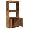vidaXL Buffet haut vieux bois 63x33x140 cm bois d'ing&eacute;nierie