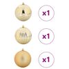 vidaXL Ensemble de Boules de Noël 3 pcs Doré Plastique