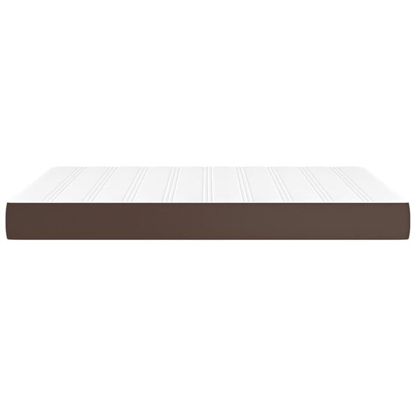 vidaXL Matelas de lit à ressorts ensachés Marron 140x190x20 cm