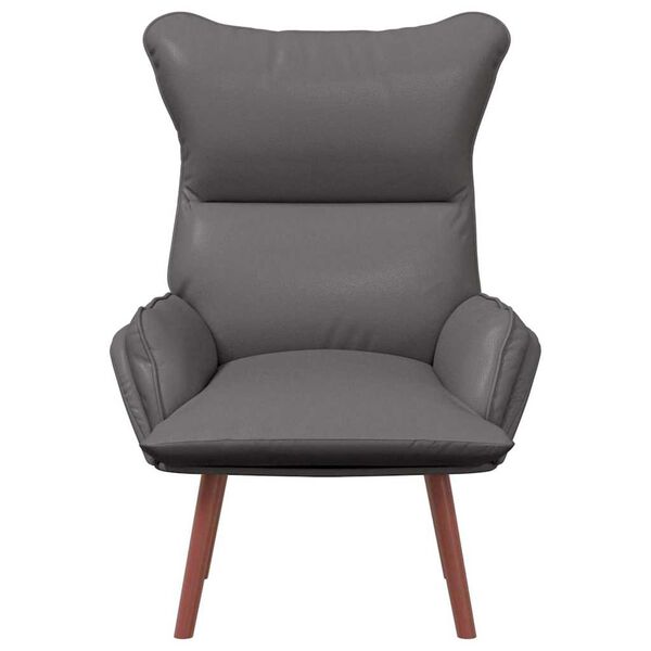 vidaXL fauteuil Gris 69 x 74 x 93 cm Cuir artificiel