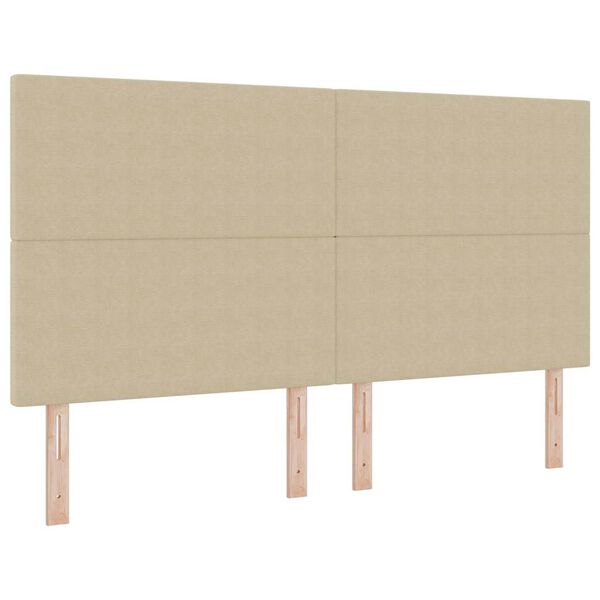 vidaXL T&ecirc;te de lit Gris Vert Clair 180 cm Cuir synth&eacute;tique