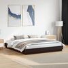 vidaXL Cadre de lit sans matelas noir 200x200 cm