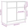 vidaXL Buffet avec tiroir blanc 80x34x76 cm bois d'ing&eacute;nierie
