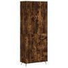 vidaXL Buffet haut Ch&ecirc;ne fum&eacute; 69,5x34x180 cm Bois d'ing&eacute;nierie