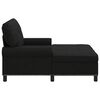 vidaXL Chaise longue avec coussin Noir 91 x 157 x 91 cm tissu
