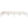 vidaXL Cadre de lit extra long sans matelas 140x210 cm bois massif pin
