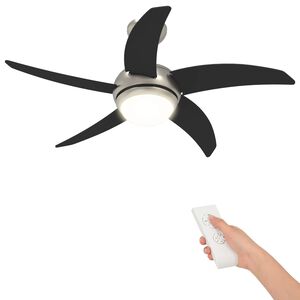vidaXL Ventilateur de plafond avec lumi&egrave;re et t&eacute;l&eacute;commande &Oslash; 110 cm