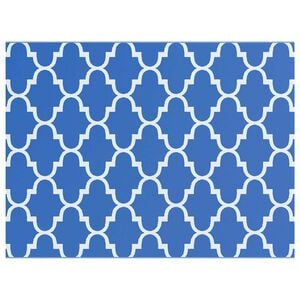 vidaXL Tapis d'ext&eacute;rieur ARAKIL Bleu et Blanc 400 &times; 300 cm