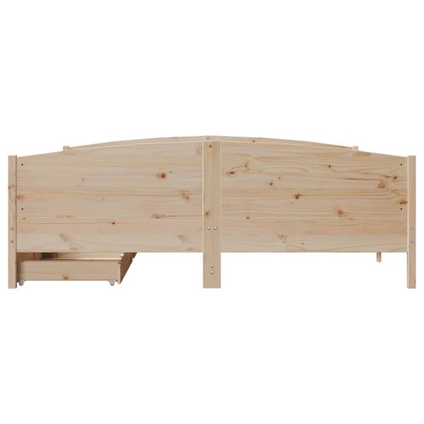 vidaXL Cadre de lit sans matelas 200x200 cm bois massif de pin