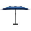 vidaXL Parasol de jardin Azur 385 x 209 x 244 cm Polyester