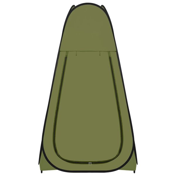 vidaXL Tente de douche escamotable Vert