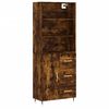 vidaXL Buffet haut Ch&ecirc;ne fum&eacute; 69,5x34x180 cm Bois d'ing&eacute;nierie