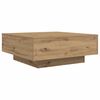 vidaXL Table basse Ch&ecirc;ne artisanal 80 x 80 x 31 cm Bois d'ing&eacute;nierie