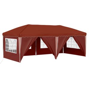 vidaXL Tente de f&ecirc;te pop-up 575 x 288 x 245 cm Terre cuite