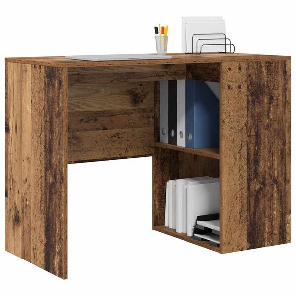 vidaXL Bureau Bois Ancien 102 x 50 x 75 cm Bois d'ing&eacute;nierie