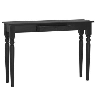 vidaXL Table console Noir clair 110x30x75 cm Bois d'acajou massif