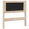 vidaXL Tête de lit capitonnée avec tête de lit Marron 80 cm Pin massif