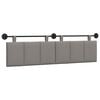 vidaXL T&ecirc;te de lit suspendue Taupe Velours