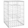 vidaXL Poteaux &agrave; panier de gabion 2 pcs 40x40x60 cm Fer