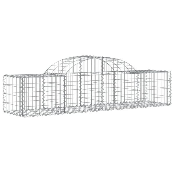 vidaXL Paniers &agrave; gabions arqu&eacute;s 13 pcs 200x50x40/60 cm fer galvanis&eacute;