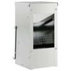 vidaXL Distributeur pour lapins Argent 12,5 x 12,5 x 25 cm 1,5 kg