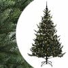 vidaXL Sapin de No&euml;l artificiel avec boules 180 cm 300 LED Blanc chaud