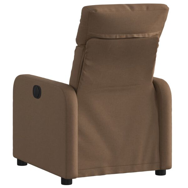 vidaXL Fauteuil inclinable Marron Tissu