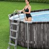 Bestway Ensemble de piscine ovale 7,32x3,66x1,22 m