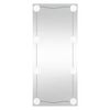 vidaXL Miroir mural avec lumi&egrave;res LED 30x80 cm verre rectangulaire