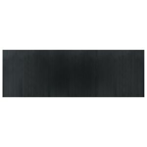 vidaXL Tapis rectangulaire gris 100x300 cm bambou