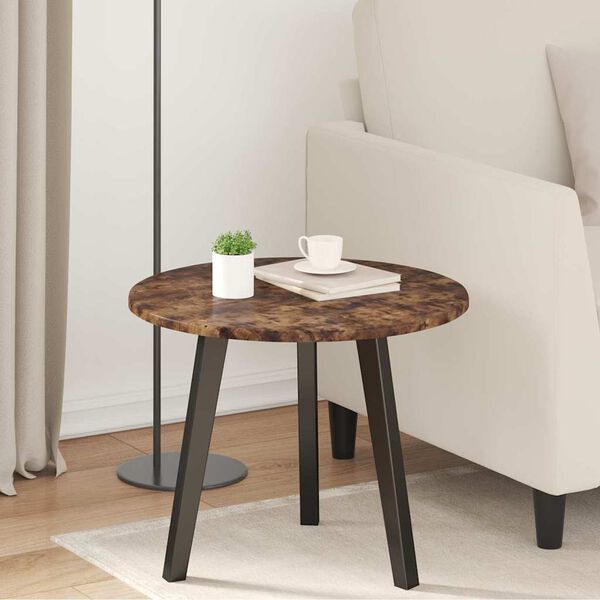 vidaXL Plateau de table Ch&ecirc;ne fum&eacute; 50 x 50 x 1,5 cm Bois d'ing&eacute;nierie